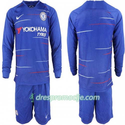Chelsea Dres Dječji Domaći 2018/19 Dugim Rukavima Chelsea Dres Dječji Domaći 2018/19 Dugim Rukavima